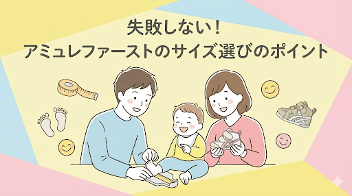 失敗しない！アシックス スクスクアミュレファーストのサイズ選びのポイント