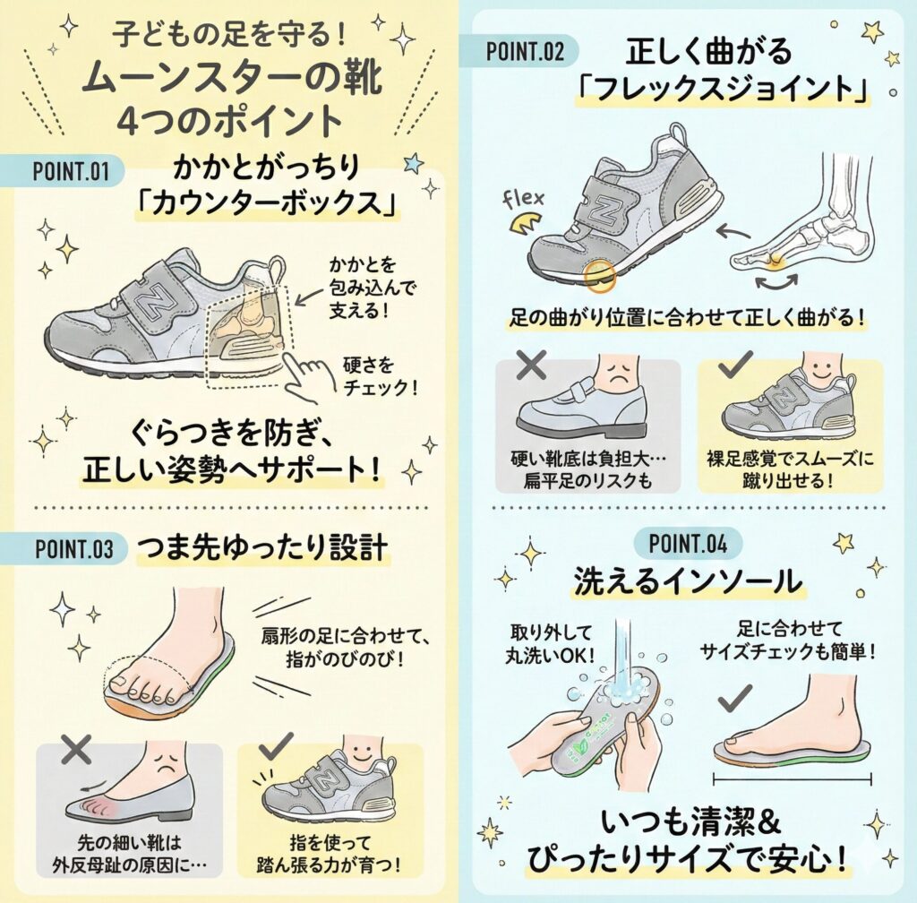 ムーンスターの4大機能