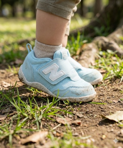 ニューバランスNew-b first midを履く子ども