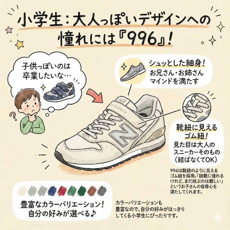 小学生：大人っぽいデザインへの憧れには「996」