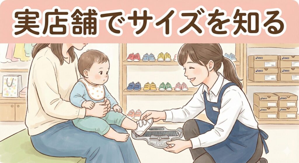 実店舗でサイズを知る
