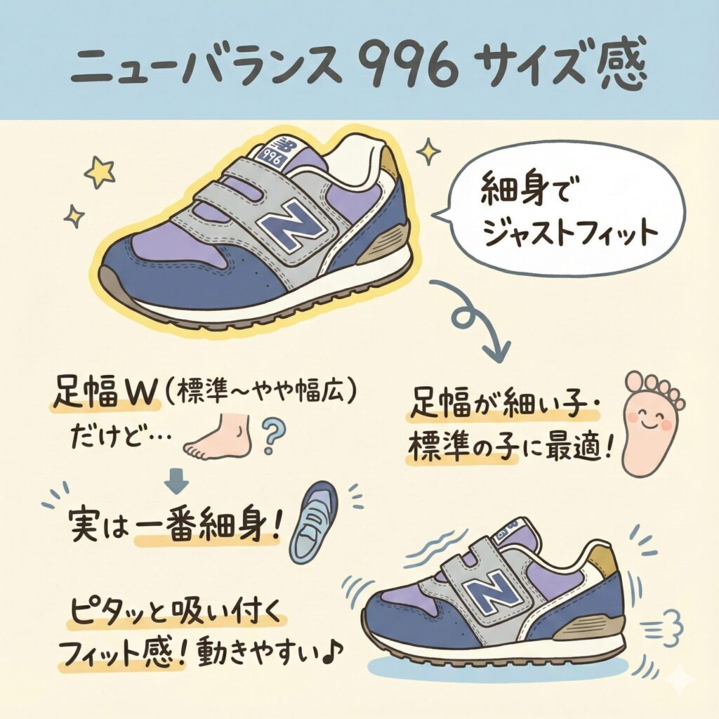 ニューバランス996のサイズ感