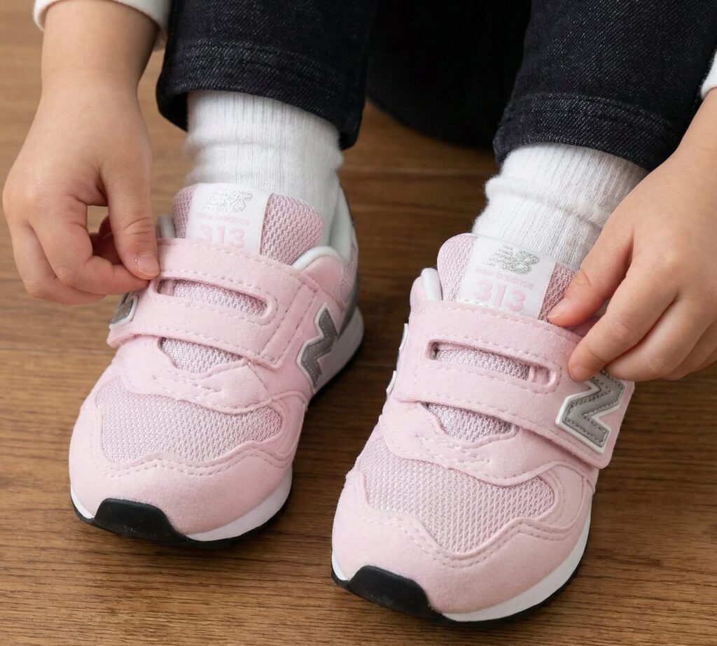 ニューバランス313を履いている様子