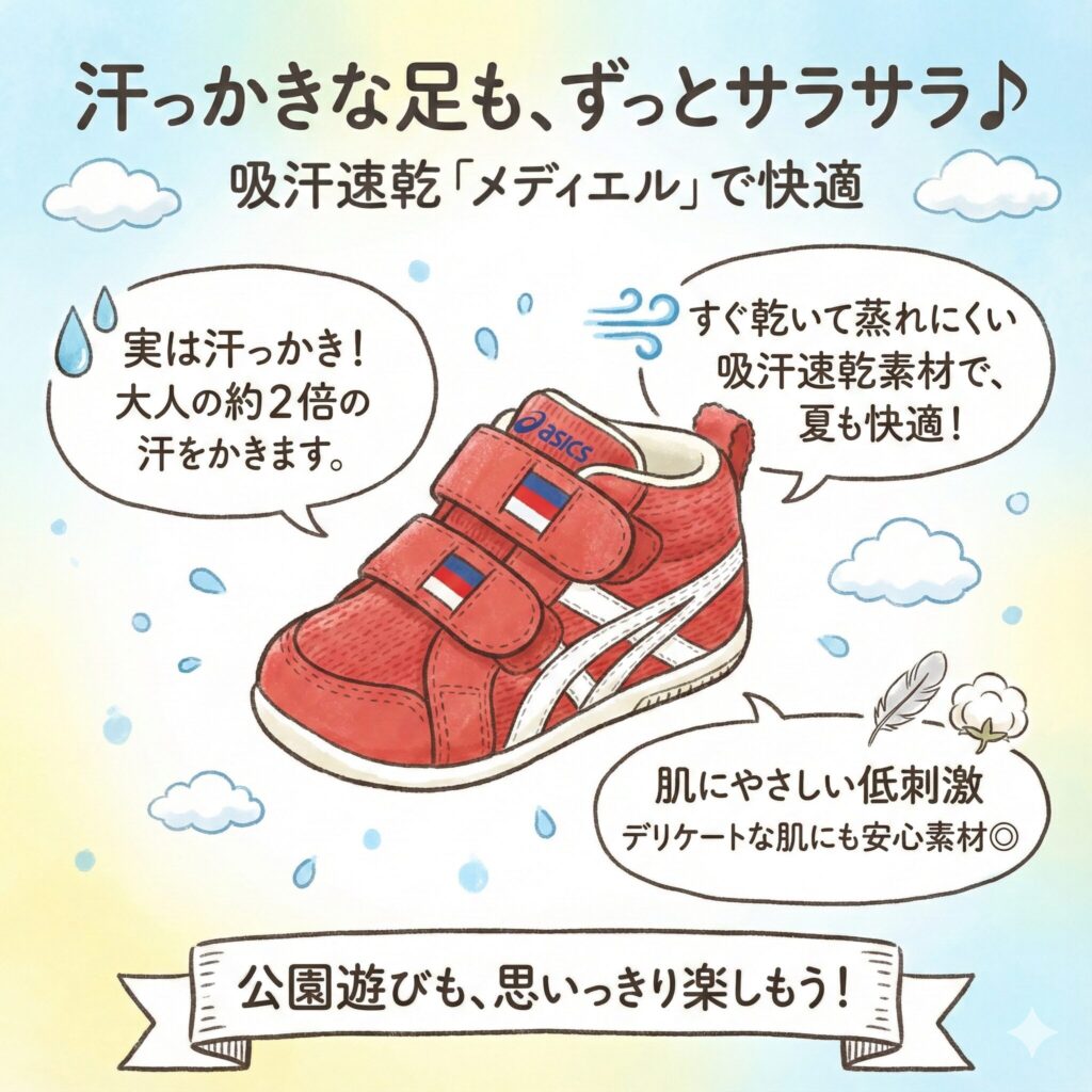 アシックスのメディエル