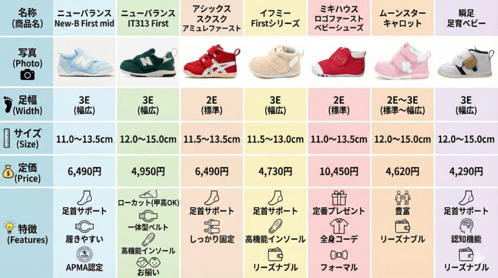 ファーストシューズおすすめ7選