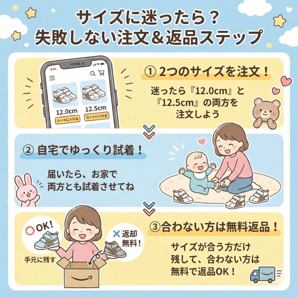 サイズに迷ったら?失敗しない注文&返品ステップ