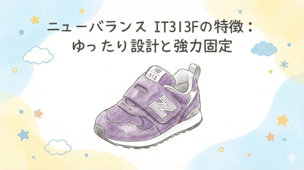 ニューバランス ファーストシューズIT313Firstの特徴|アシックスと違うゆったり設計