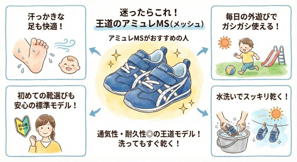 迷ったらこれ！王道のアミュレMS（メッシュ）