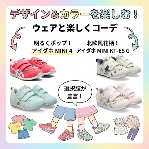 デザインや毎日のコーデを楽しみたい人にアシックスアイダホがおすすめ