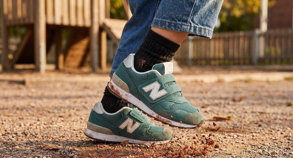 ニューバランス313を履いている子供