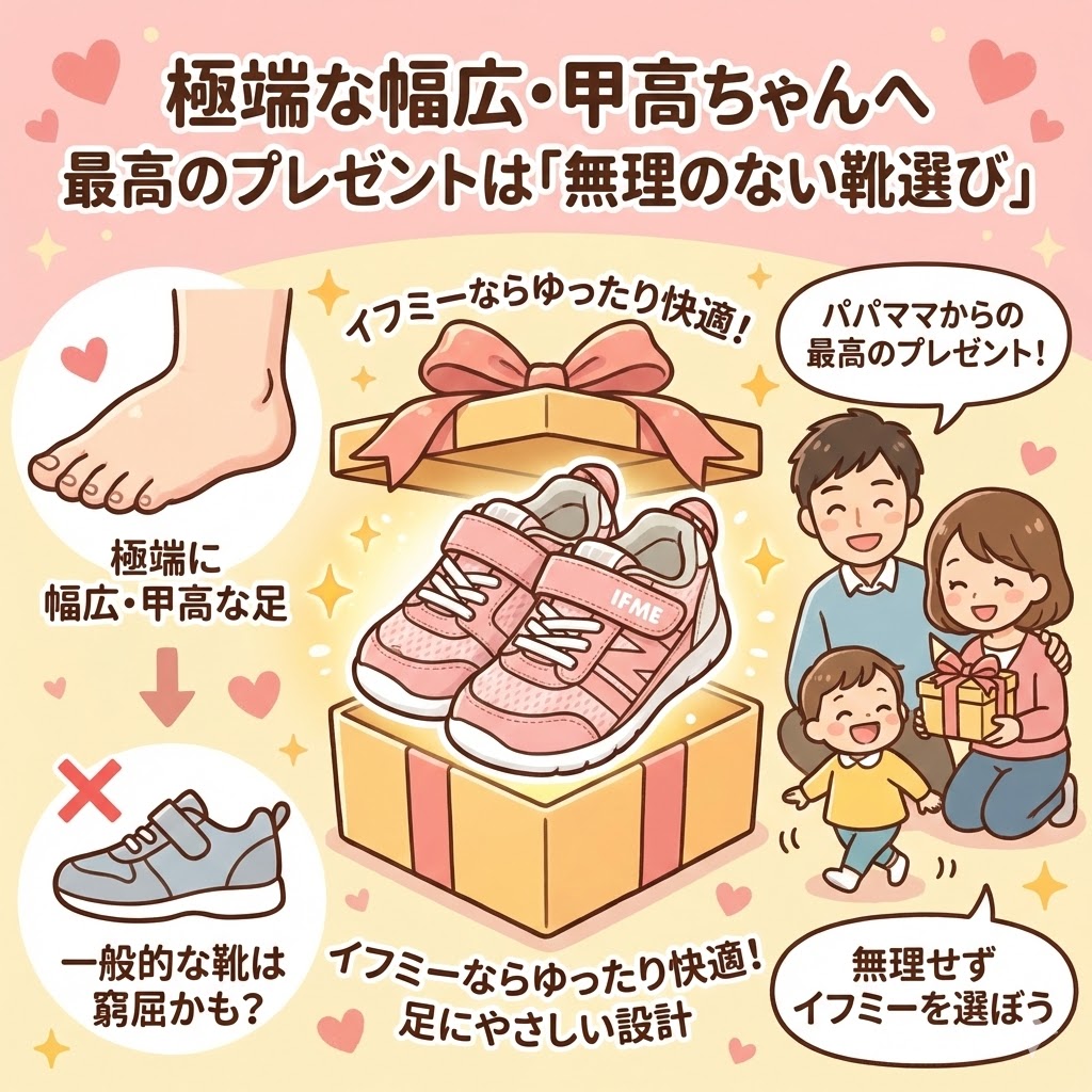 無理してニューバランスを履かせると足指の変形の原因に?