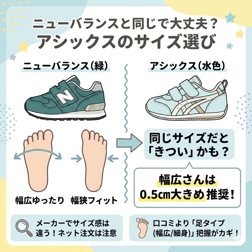 ニューバランスと同じサイズは要注意？0.5cm大きめ推奨説の真実