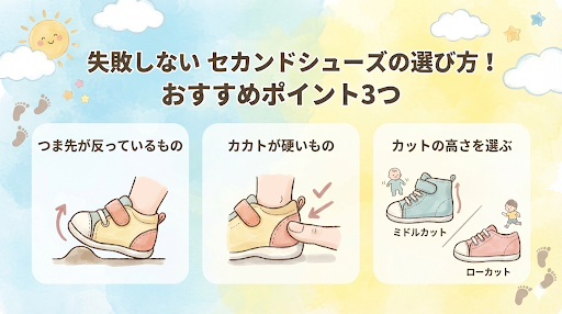 失敗しないセカンドシューズの選び方！おすすめポイント3つ