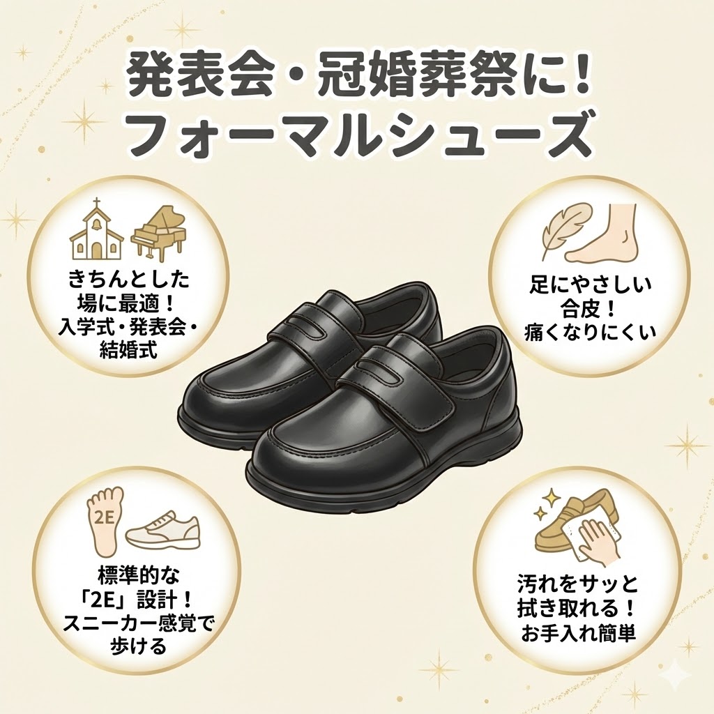 発表会や冠婚葬祭ならフォーマルシューズ（CR C2092）