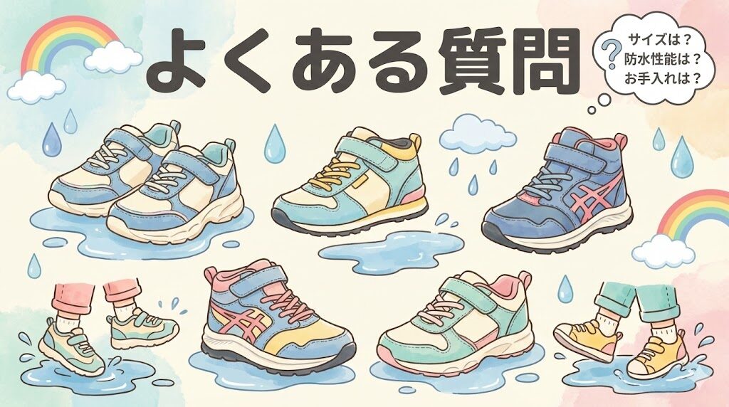 キッズ防水スニーカーのよくある質問