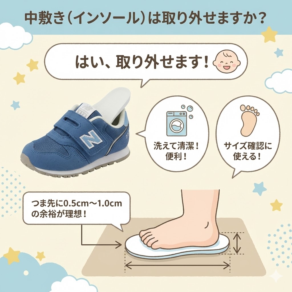 ニューバランス373は中敷き（インソール）が取り外せる