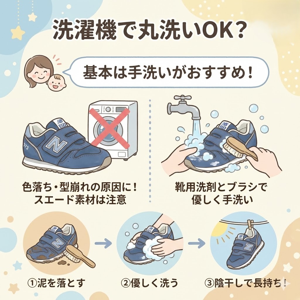 ニューバランス373は洗濯機ではなく手洗い推奨