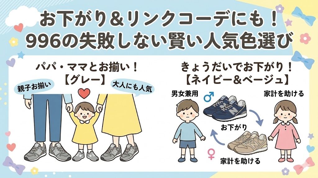 お下がり＆リンクコーデにも！996の失敗しない賢い人気色選び