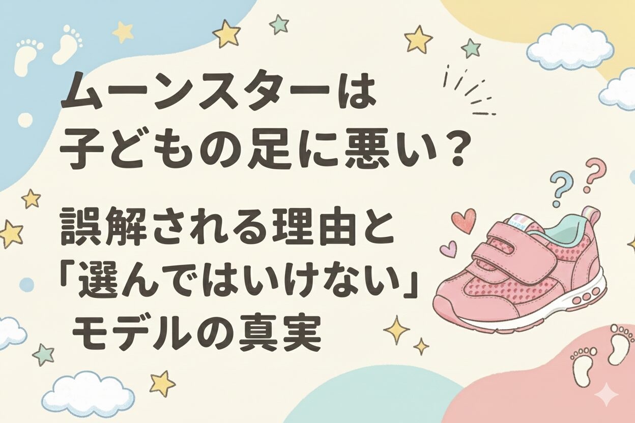 ムーンスターは子どもの足に悪い?誤解される理由と「選んではいけない」モデルの真実