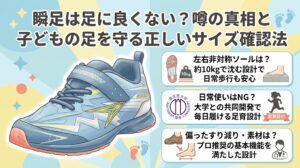 瞬足は足に良くない？噂の真相と子どもの足を守る正しいサイズ確認法